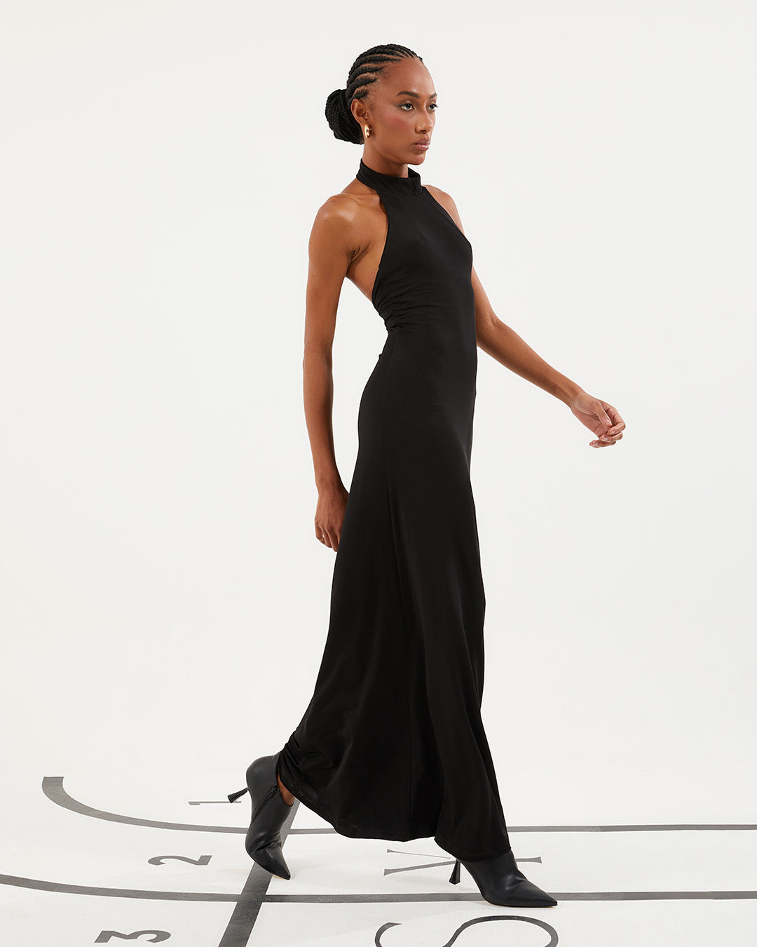 Flowy Halter-Neck Dress